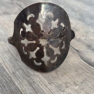 Handmade Silver Filagree Spoon Cuff